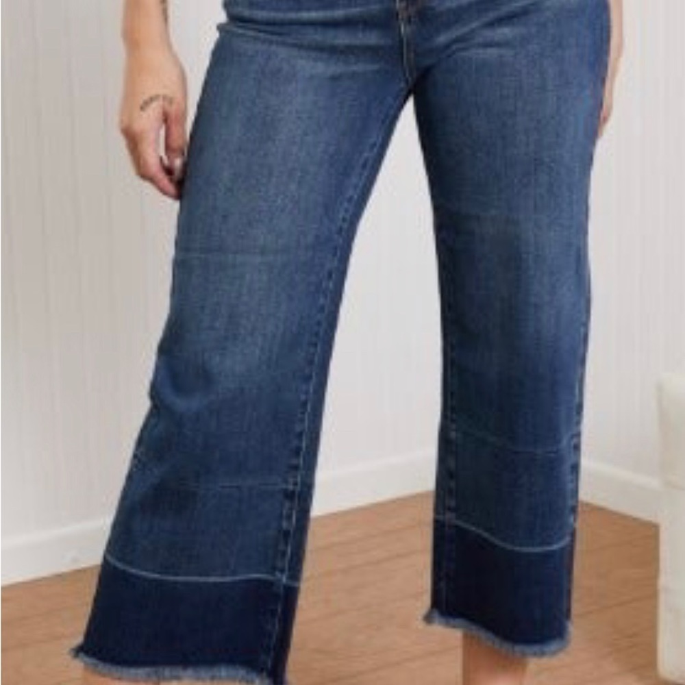 Judy Blue wide leg crop jeans